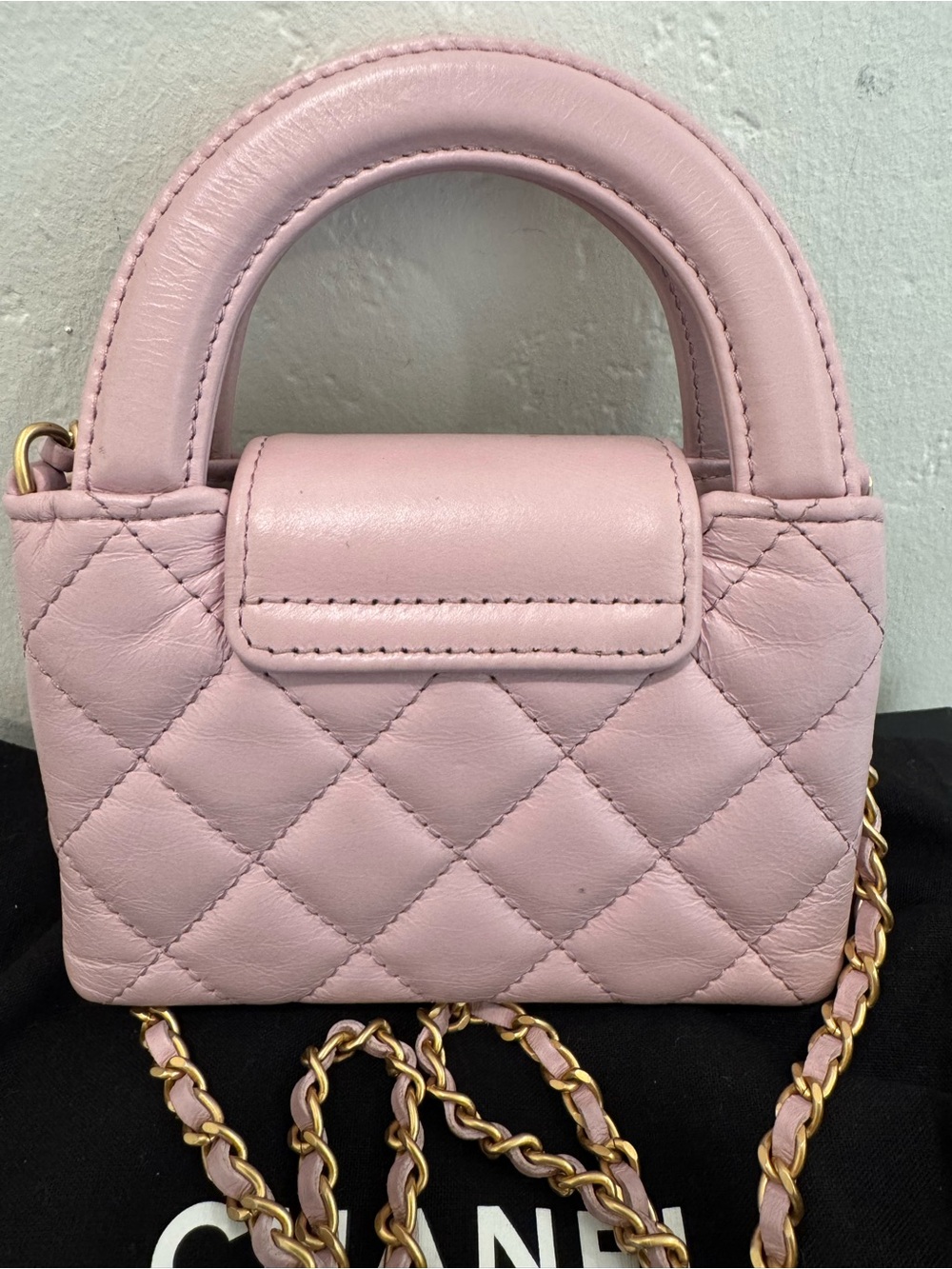 CHANEL nano Kelly Lavender Quilted Top Handle shopper - Picture 3 of 7